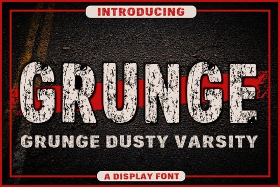 Grunge Dusty Varsity Font